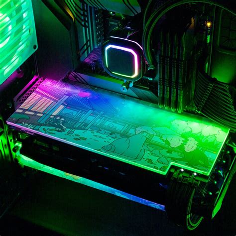 Custom RGB GPU backplate Sakura Demons Artist Seerlight | Etsy