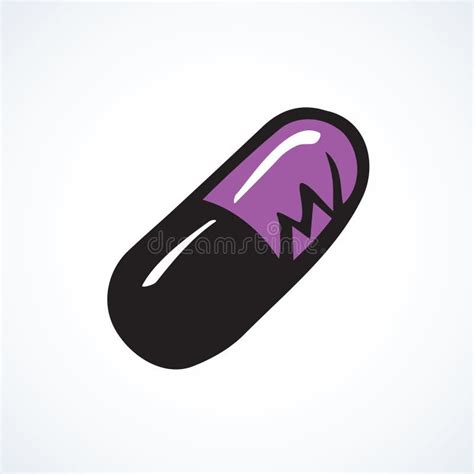 Capsules. Vector drawing stock vector. Illustration of line - 91188449