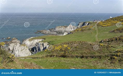 Coast at Bull Point stock image. Image of rural, british - 153924527