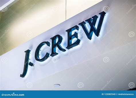 J. Crew logo above a store editorial image. Image of brand - 123082540