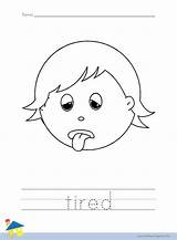 Tired Coloring Worksheet – The Learning Site sketch template