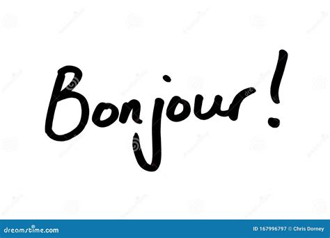 Bonjour stock illustration. Illustration of black, board - 167996797