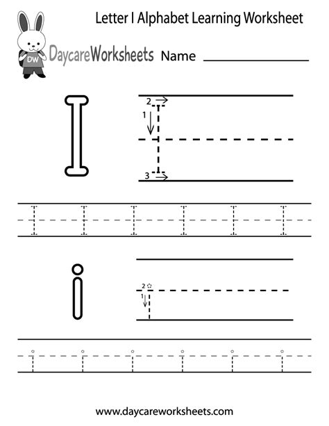 Printable Letter I Worksheets