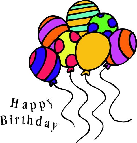 Free Birthday Balloons Clip Art Pictures - Clipartix