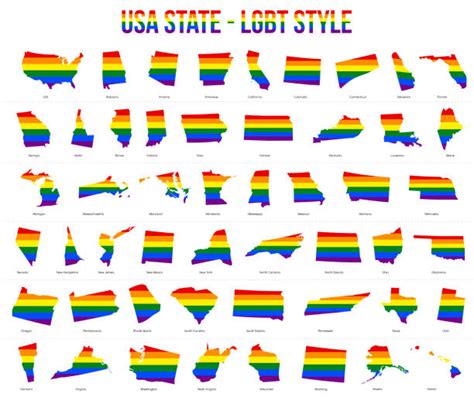 70+ Map Of Usa In Lgbt Flag Colors Stock Photos, Pictures & Royalty ...