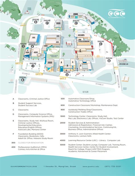 Campus Map - Guam Community College | GCC Guam