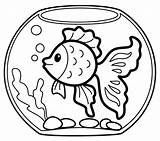 Fish In The aquarium coloring page  Free And Printable sketch template