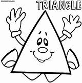 Triangle Coloring Page Printable Pages And  pages sketch template