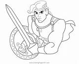 Hercules Coloring Page For Kids  Free Printable sketch template