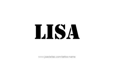 Lisa Name Tattoo Designs