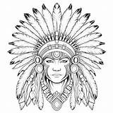 Dot To Thanksgiving Indian Headdress Coloring Colouring  sketch template