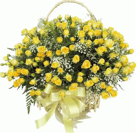 Yellow Flowers GIF - Yellow Flowers Roses - Discover & Share GIFs