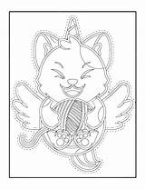 Premium Vector  Unicorn scissor Cut coloring Black And White Page For sketch template