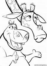 Madagascar Melman Coloring Pages sketch template
