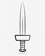 Coloring Pages Sword sketch template