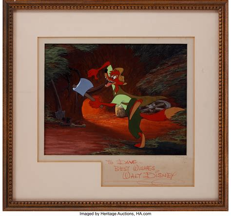 Song of the South Brer Fox Animation Production Cel and Background | Lot #92020 | Heritage Auctions