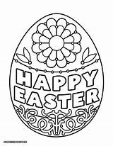 Easy Easter Egg Coloring Pages sketch template