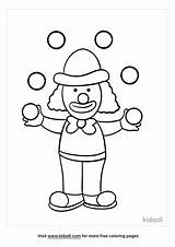 Free Clown Juggling Balls Coloring Page  Printables Kidadl sketch template