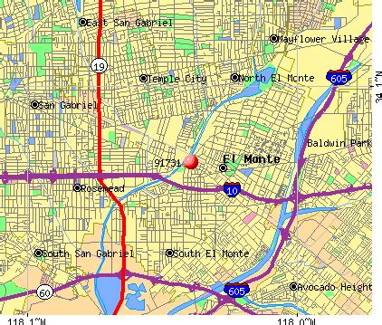 El Monte California Map