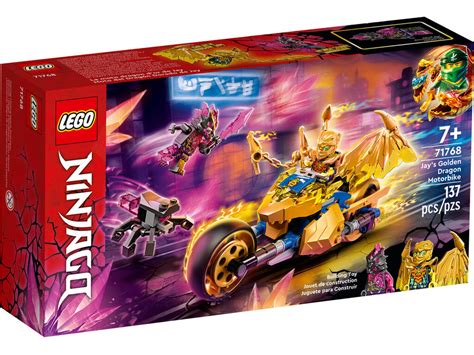 Lego Ninjago Golden Dragon Motorrad von Jay 71768 - Juguetilandia