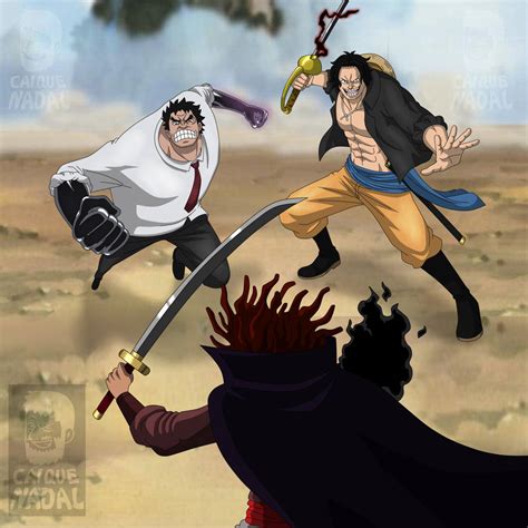 Monkey D Garp and Gol D Roger vs Rocks D Xebec by caiquenadal on DeviantArt