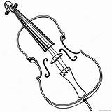 Cello Coloring Page 42803 33827 sketch template