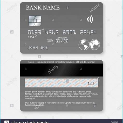 Front Back Blue Debit Card High Resolution Stock Photography and ...