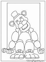 Freddy Fazbear To Color  Free Printable Coloring Pages sketch template