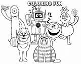 Yo Gabba Foofa Coloring Pages sketch template