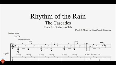 Rhythm of the Rain - Guitar Tutorial + TAB - YouTube