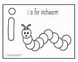 Inchworm Letter Coloring Pages Printable Letters Preschool Crafts Ii  sketch template