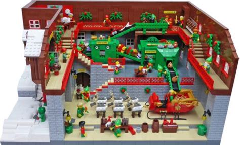 LEGO Santa’s workshop on Christmas Eve