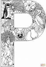 Free Printable Coloring Pages For Letter P sketch template
