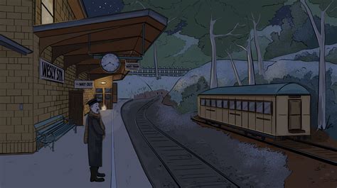 ArtStation - Train Station Enviroment: Nightfall