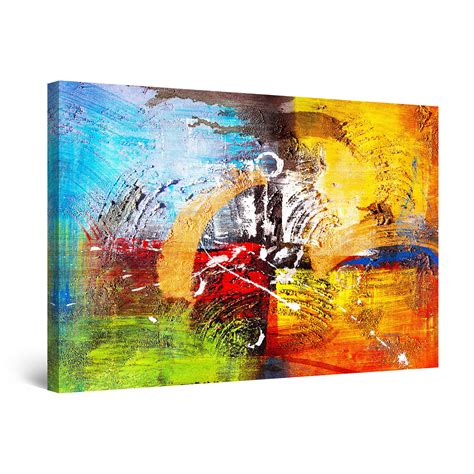 Startonight Canvas Wall Art Multi Color Abstract Next Era Artist, Framed 24" x 36" - Walmart.com