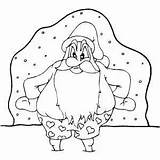 Santa Without Pants Coloring Page sketch template