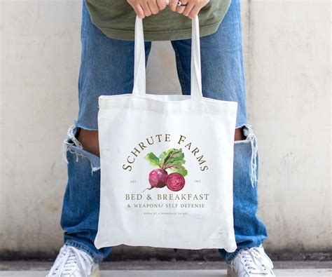 Schrute Beet Farm Tote Fan of the Office Tote Bag Dwight - Etsy