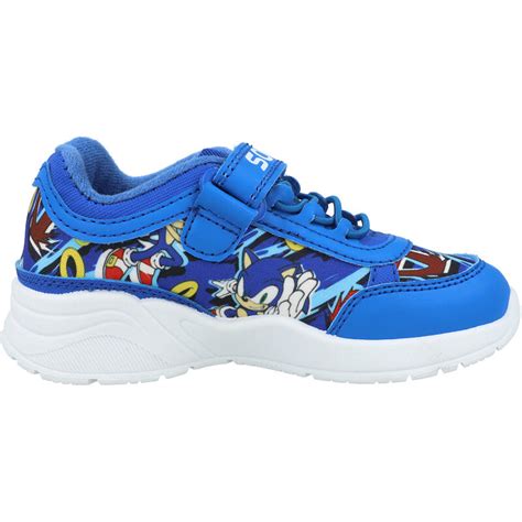 Sonic the Hedgehog Boys Blue Textile Trainers - Awesome Shoes