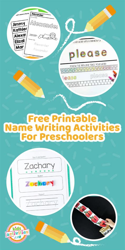 19 Free Printable Name Writing Activities For Preschoolers in 2022 ...