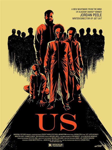 Jordan Peele's Us movie poster by Matt Talbot | Movie posters, Horror movie posters, Horror movies