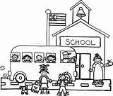School Kids Coloring First Pages Drawing Wuppsy Printable Preschool  sketch template