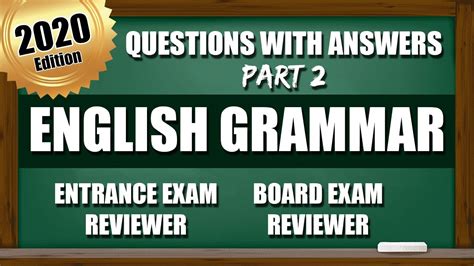 Entrance Exam Reviewer 2020 | Common Questions with Answer in English ...