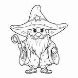 20  Free Wizard Coloring Pages – Corner sketch template