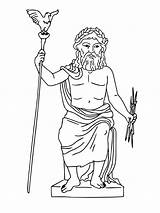 Zeus Coloring Pages Printable sketch template