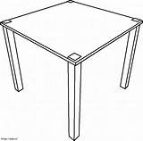 Simple Table coloring Page sketch template
