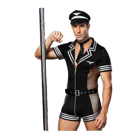 Buy BlueSpaceMen's Costume Sexy Cosplay Uniform Set Role Play Costumes ...