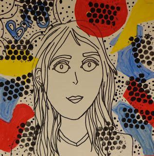 Roy Lichtenstein style self-portraits with primary colors | Self portrait art, Self portrait ...