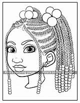 Black Hair Style Coloring Pages sketch template