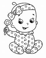 Cute Baby Girl Coloring Pages sketch template
