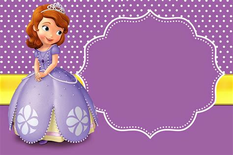 Sofia the First Free Printable Invitations. | Princess sofia ...